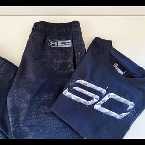 Curry Under Armour joggers and Top 7